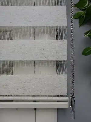 Krem Perle Home Düz Zebra Perde