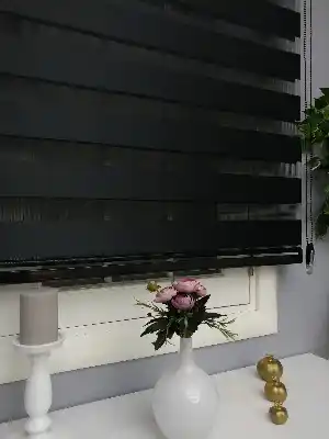 Oturma Odası - Perle Home Düz Zebra Perde Siyah