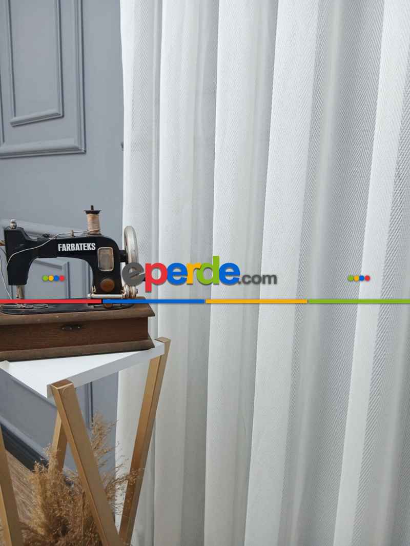 Yatak Odası - Exculusive Nergis Ütü İstemez Kırışmaz Sade Tül Perde