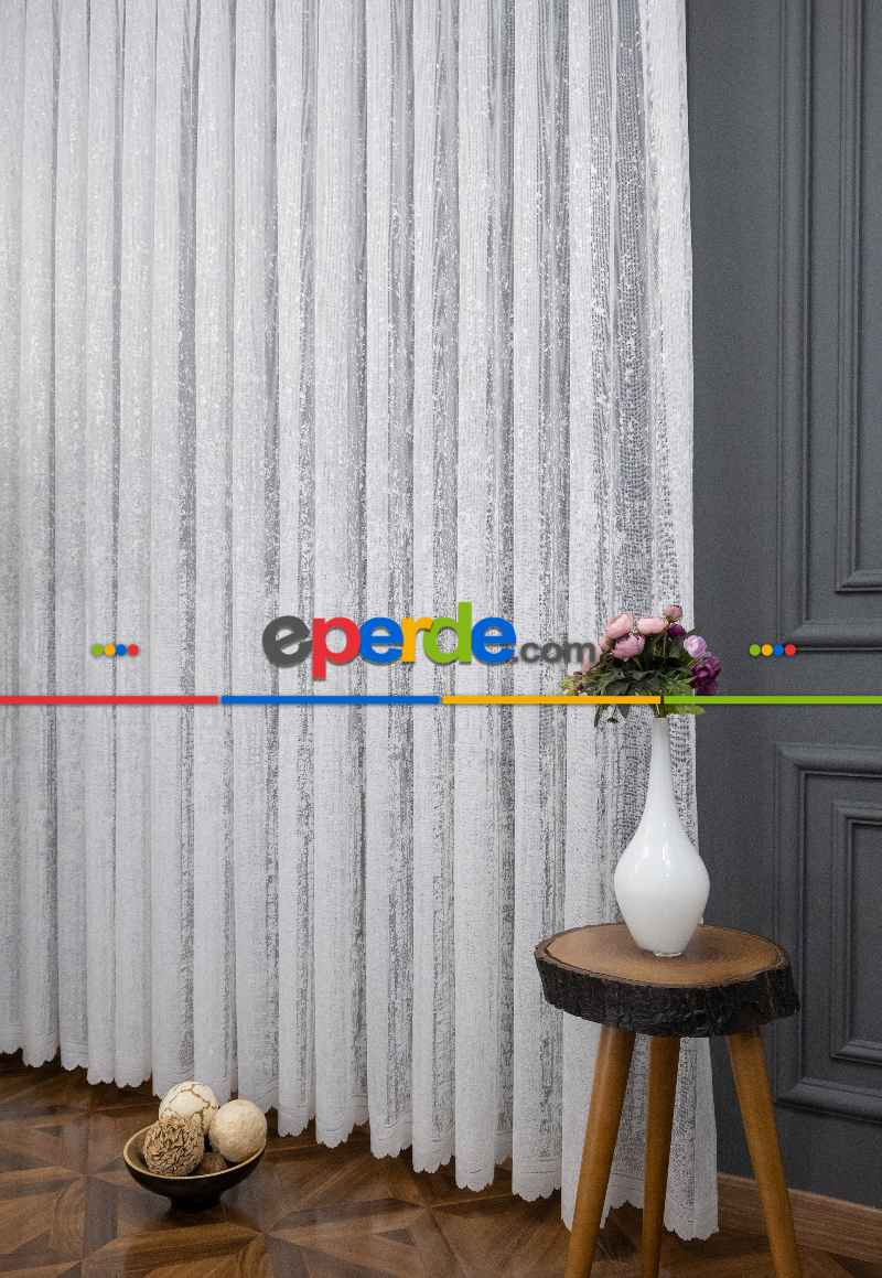 Yatak Odası - Fransız Dantel Tül Perde - Yüksek Kalite Bt 1771