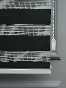 2025 Sezonu - Karartma Zebra Perde - Blackout Zebra Perde-ışık Geçirmez Zebra Perde- Siyah