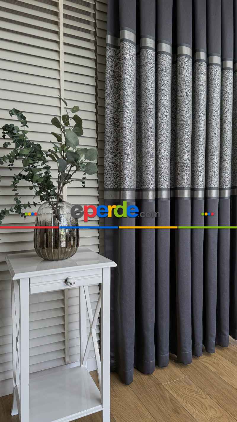 Antrasit Gri Fon Perde, Pano Model