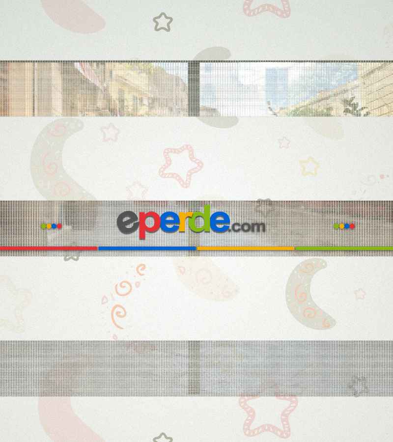 Yıldız Desenli Baskılı Zebra Perde- Çok Renkli