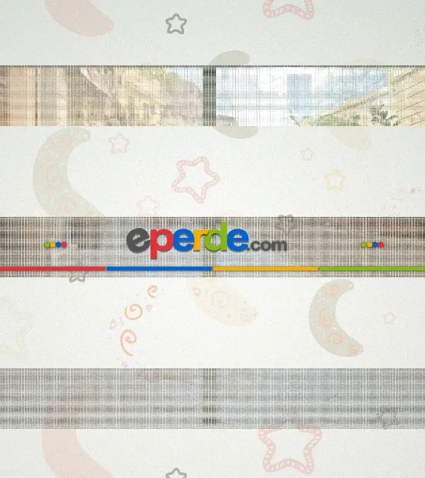 Yıldız Desenli Baskılı Zebra Perde- Çok Renkli