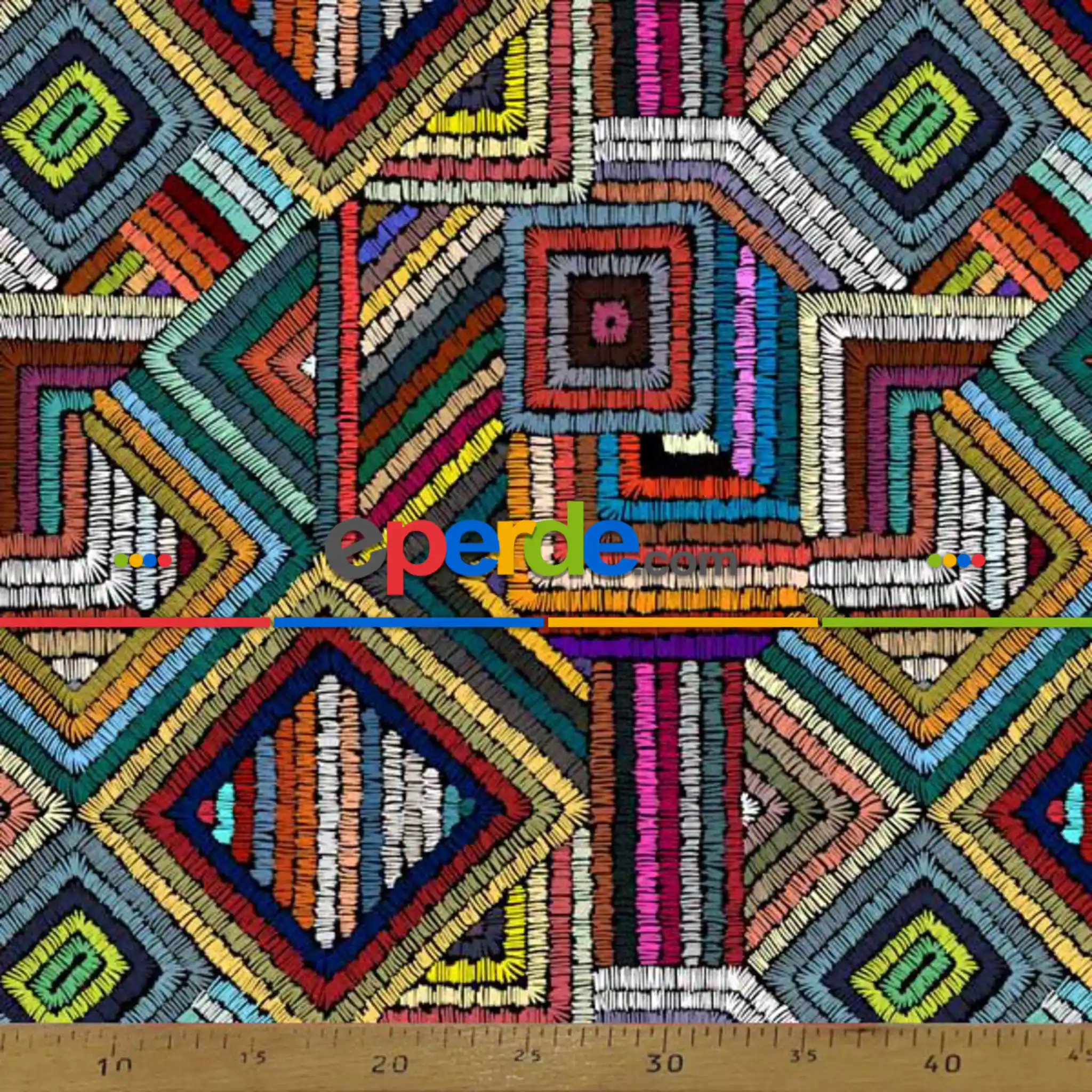 Suzani Nakış Desenli Fon Perde K551 - Kumaşı Kalındır Duck Bezi Değildir- Siyah-Çok Renkli-Antrasit