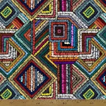 Suzani Nakış Desenli Fon Perde K551 - Kumaşı Kalındır Duck Bezi Değildir- Siyah-Çok Renkli-Antrasit