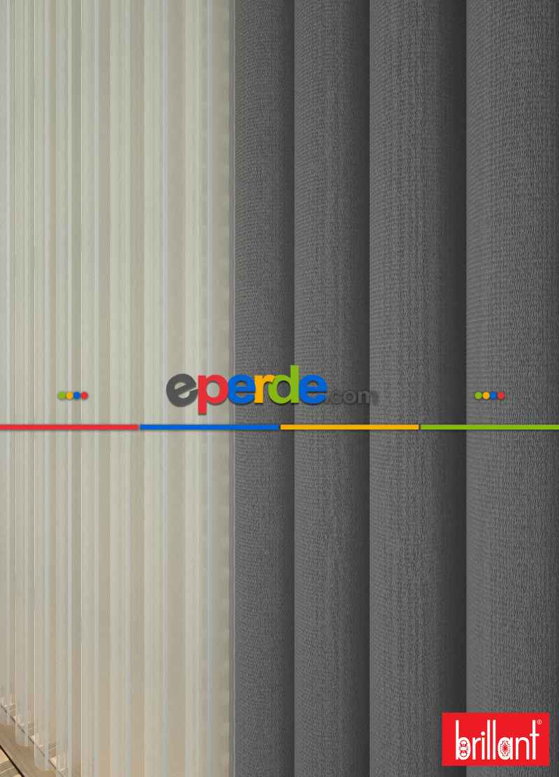 Brillant Akıllı Tül Perde Bronz Gri Renkli Tül Dikey Zebra Perde Düz 1. Kalite