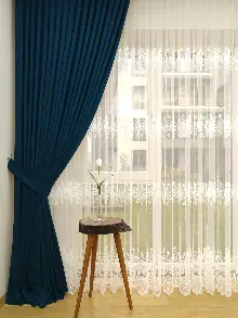 Petrol Yeşil Düz Fon Perde Dökümlü Birinci Kalite 300 Cm Geniş En Daha Hesaplı- Yeşil Koyu Yeşil-petrol Mavisi