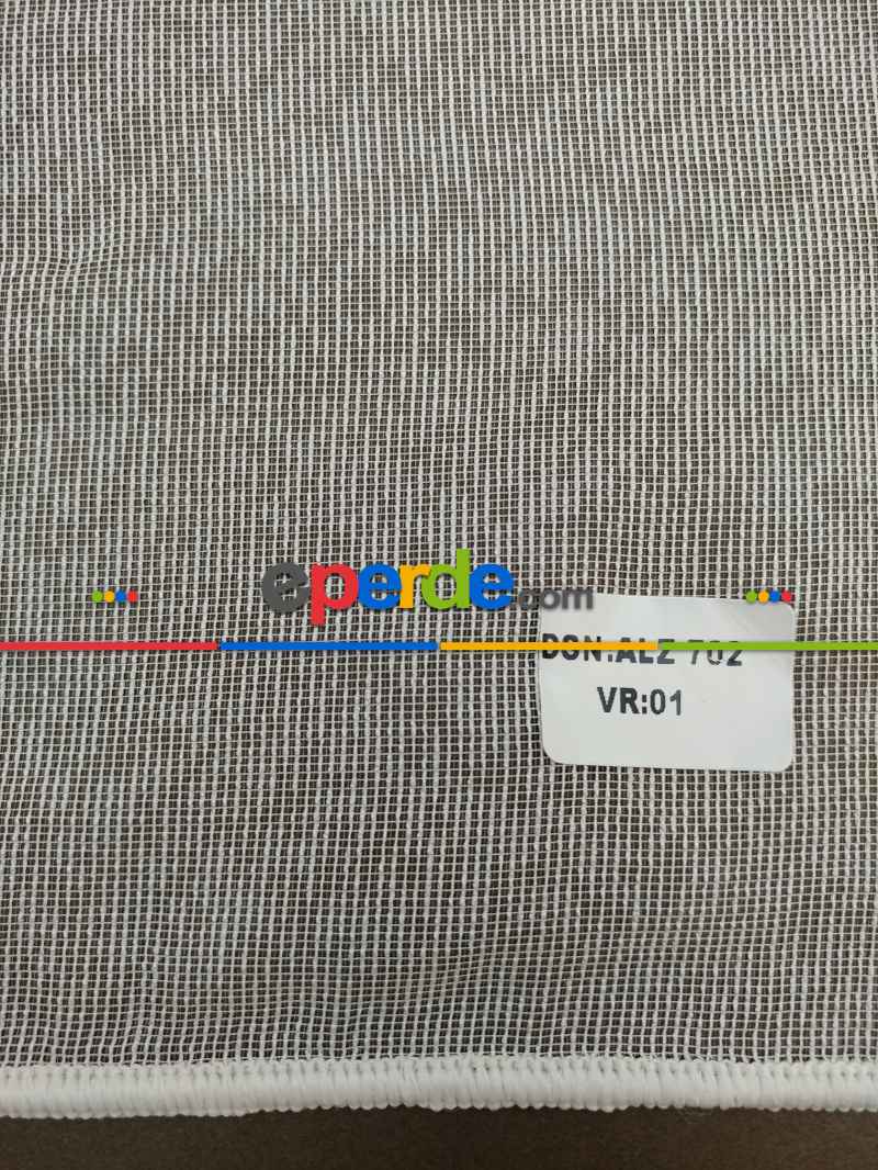 Salon Tül Perde - Zerafet Serisi 2021 Modern Mekanlarınız İçin Düz Armür Tül Perde(ütü Gerektirmez)- Ekru