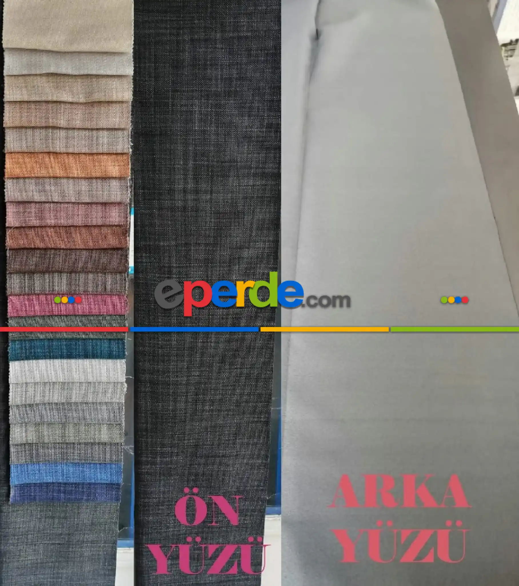 Diadora Keten Görünümlü Sık Dokuma Fon Perde