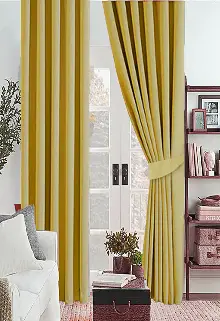 Hardal Koyu Sarı Karartma Blackout Güneşlik Fon Kalın Perde