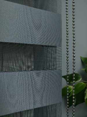 Antrasit Zebra Perde - Düz Zebra Perde