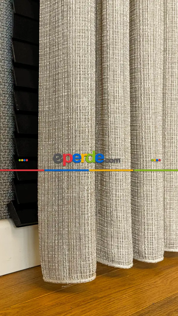 Mutfak Tül Açık Kahve Özel Dokuma, Özel İplik Keten Düz Tül Perde - Ağır Gramajlı Premium