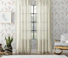 Taç Natural Keten Tül - Düz Dikiş Pilesiz 200cm X 270cm 