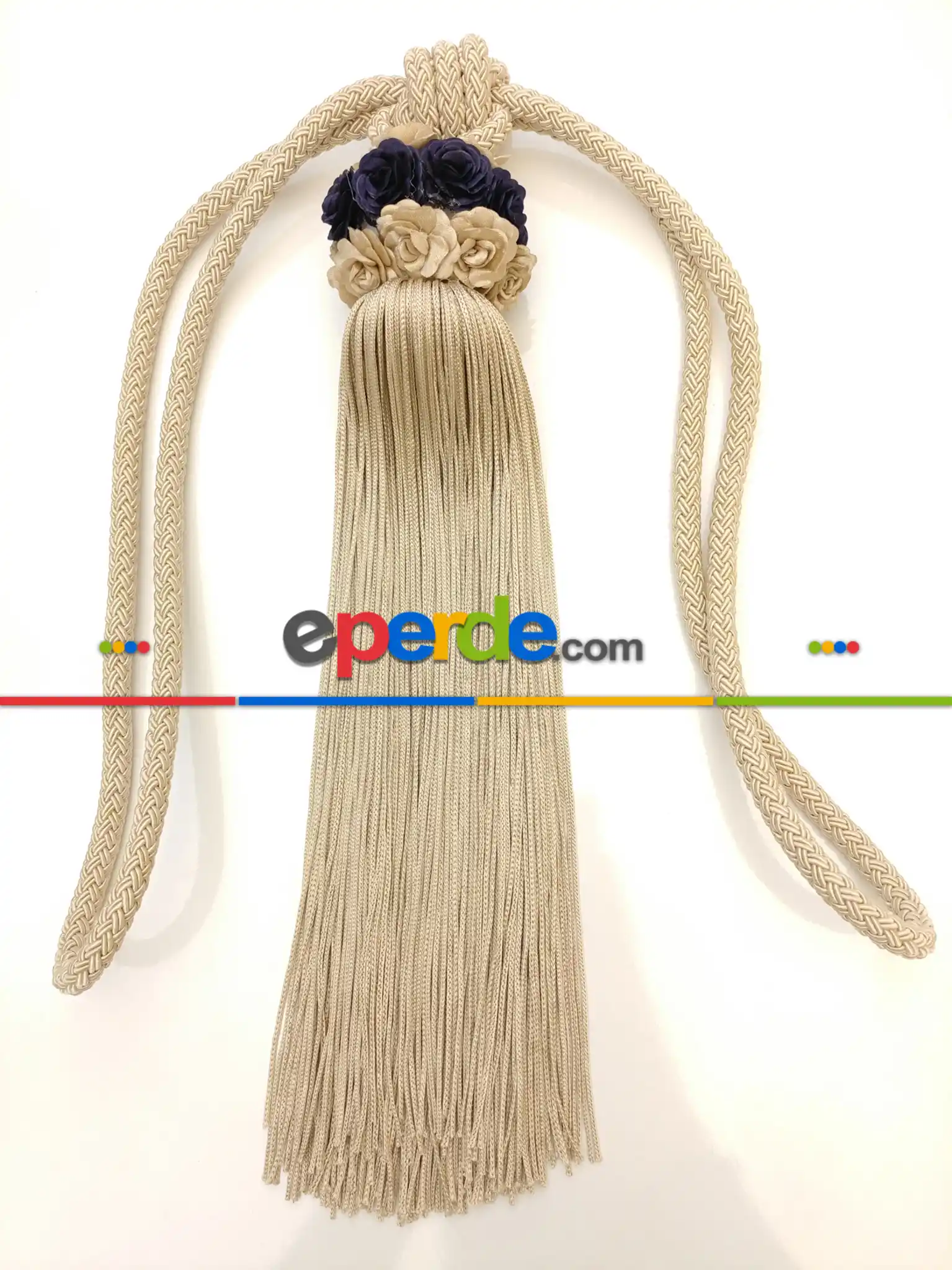 Bej Braçol Perde Bağı- Bej