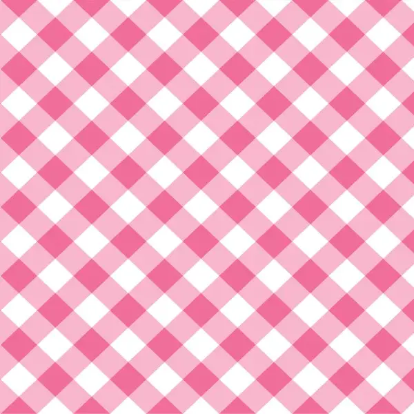 Pembe Ekoseli Mutfak Perdesi Kanat Fon Perde Desenli- Beyaz