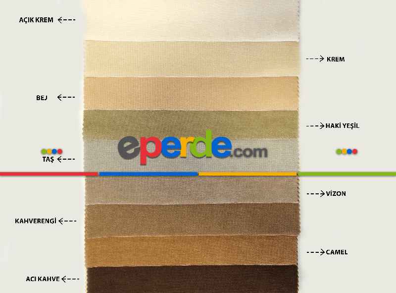 Kadife Dokulu Fon Perde Pilesiz Tek Kanat Acı Kahve