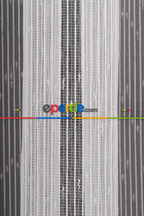 Çizgili Nokta Desen Armür Tül Perde Akdz 1077