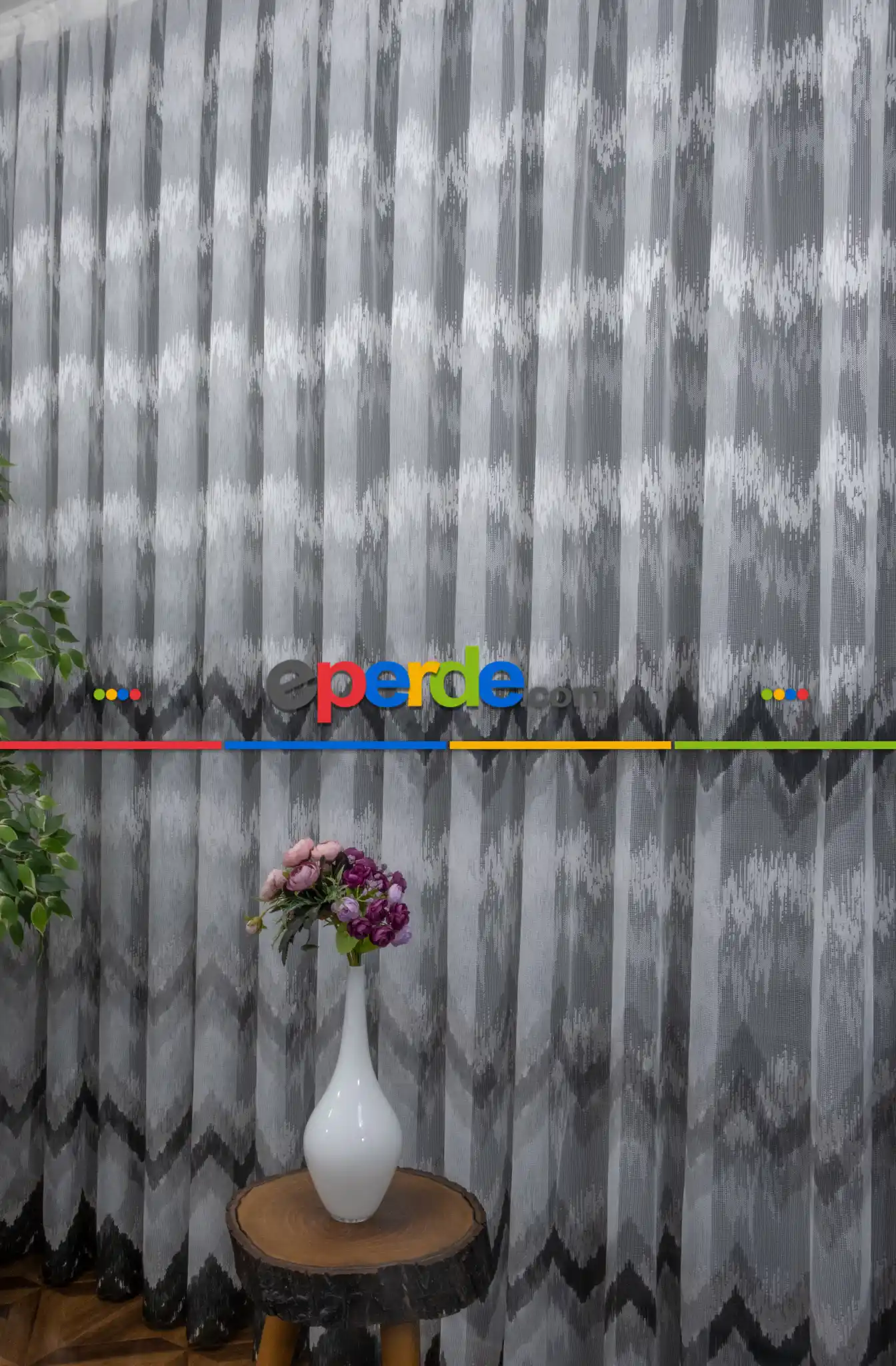 Salon Tül - Harmony Tül Yeni Tasarım Renkli Gri Antrasit Füme Tül