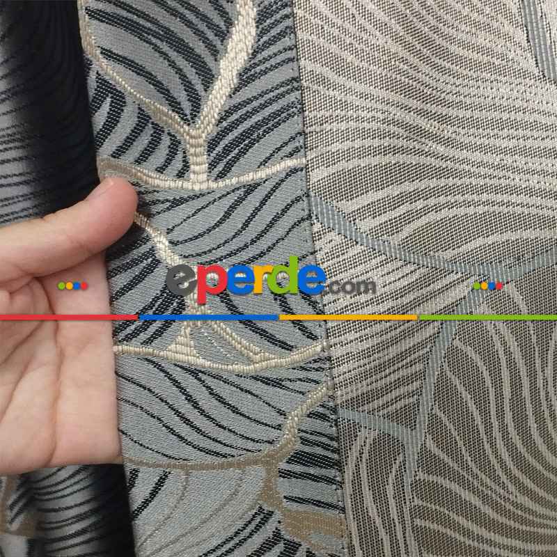 Oturma Odası -  Geniş Enli Jakarlı Dokuma Salon Yatak Odası Lüks Perdeler 8 Renk Seçenekli