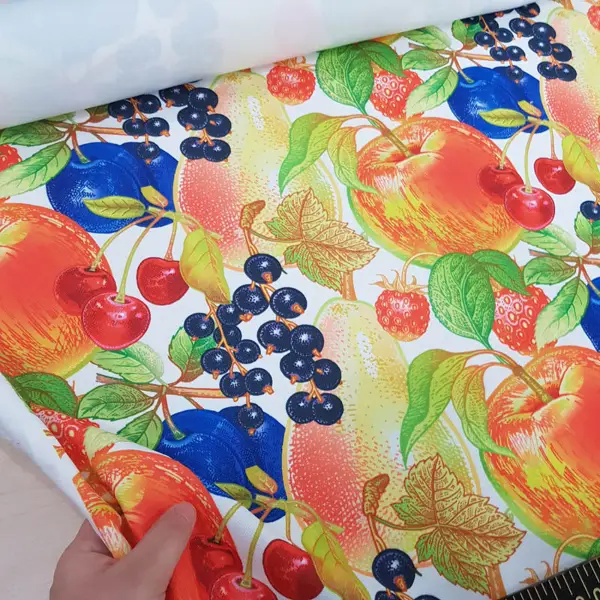 Meyve Desenli Fon Perde Evm555 Kumaşı Kalındır Duck Bezi Değildir- Siyah-Lacivert-Yeşil-Kırmızı-Sarı-Beyaz-Turuncu