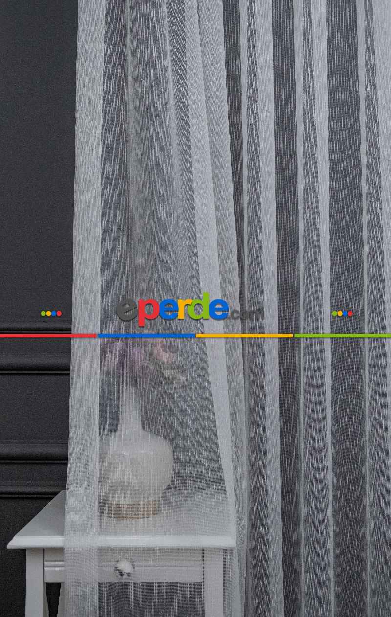 Brillant Keten Karlı Tül Yeni Sezon Donati Tül