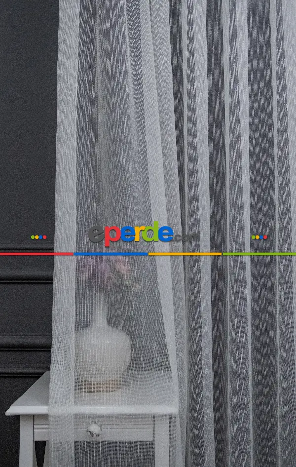 Brillant Keten Karlı Tül Yeni Sezon Donati Tül