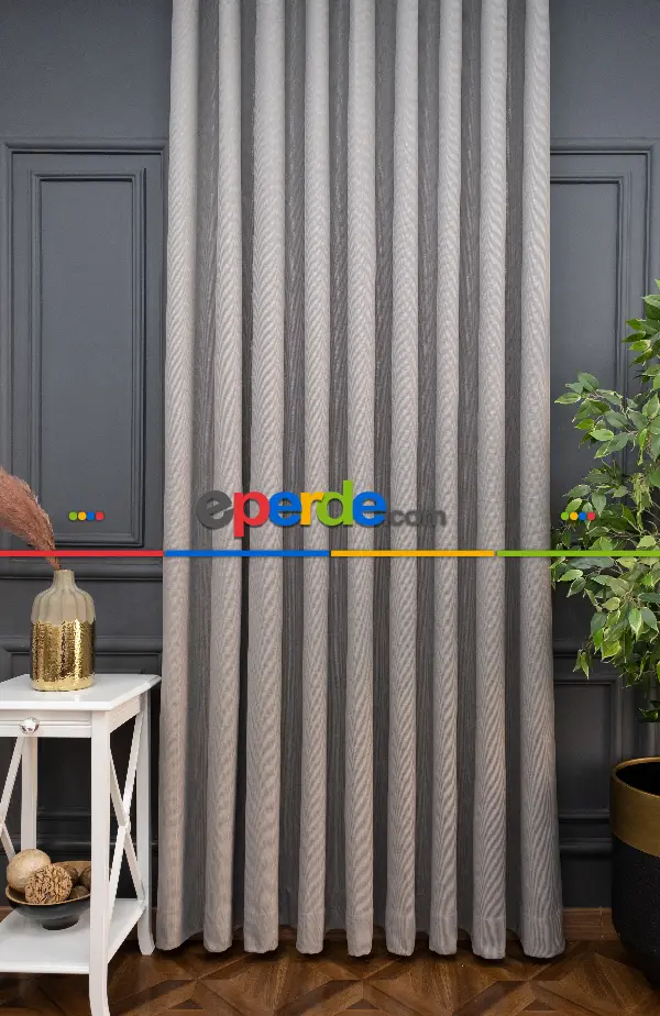 Salon - 2023 Trend Sade Ve Işıltılı Fon Perde