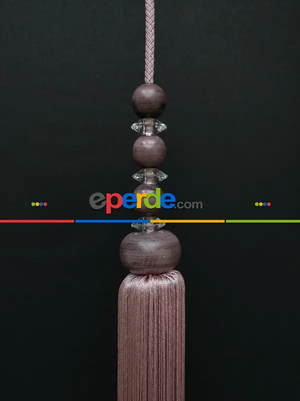 Yatak Odası - Düz Renk Dökümlü Fon Perde (180)- Gül Kurusu