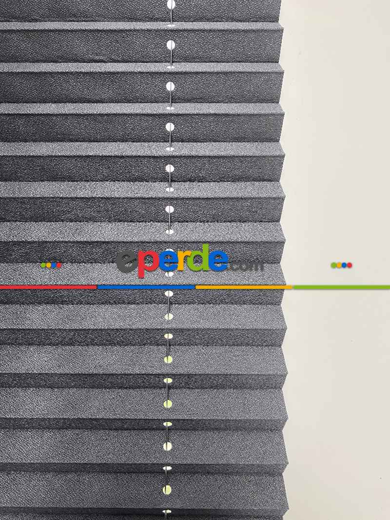 Mutfak - Plisel Perde, Füme Blackout Serisi Cam Balkon Perdesi 1. Kalite Matkapsız Montaj Yaylı Sistem