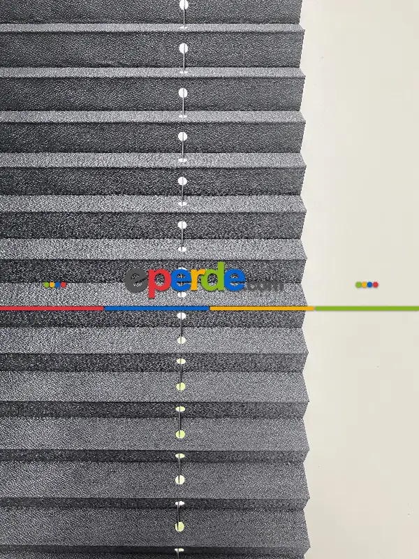 Plisel Perde, Füme Blackout Serisi Cam Balkon Perdesi 1. Kalite Matkapsız Montaj Yaylı Sistem