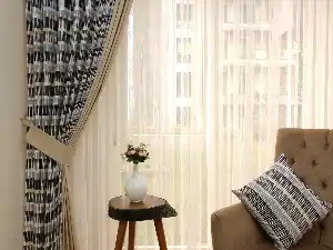 Modern Desenli Fon Perde Renk Geçişli ( Leke Tutmaz ) Kombinli- Gri-Füme-Antrasit-Füme-Kahve