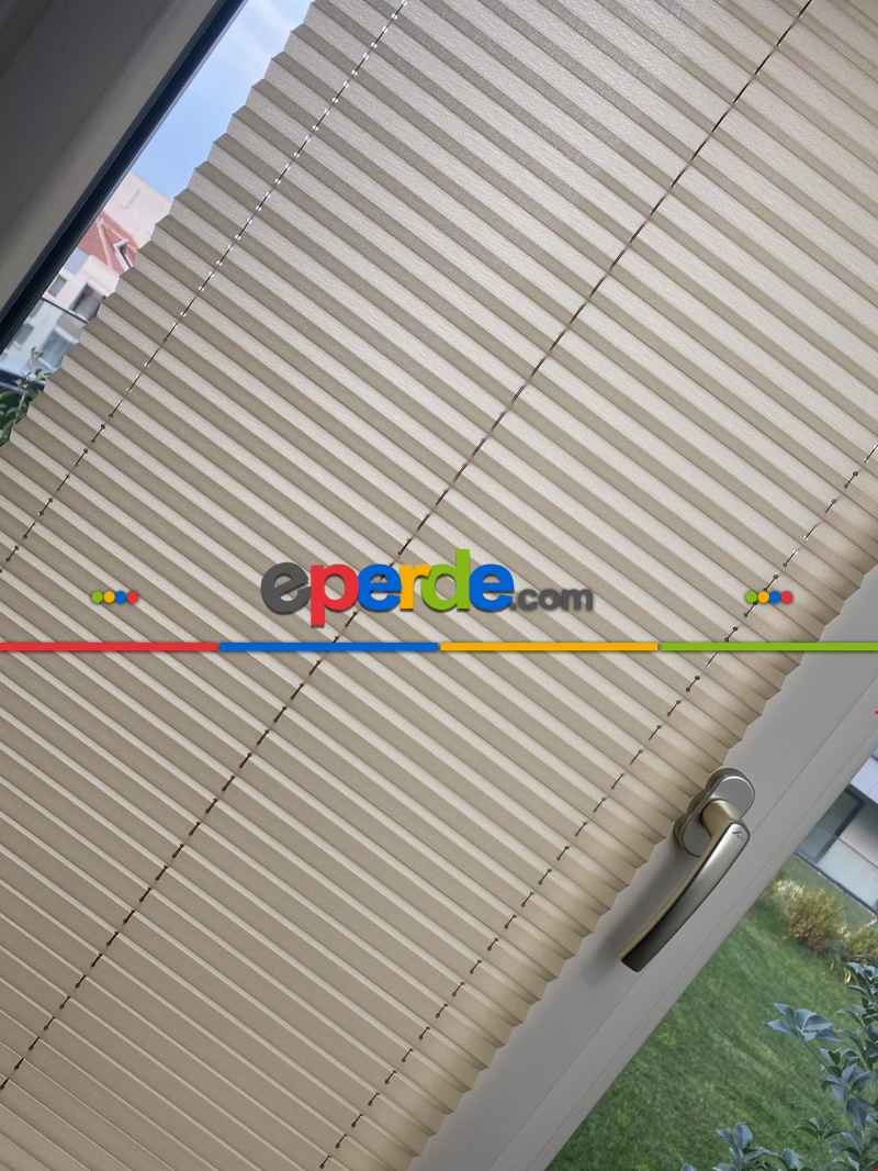 Mutfak - Plisel Perde, Kahverengi Diamond Seri Cam Balkon Perdesi 1. Kalite Matkapsız Montaj Yaylı Sistem