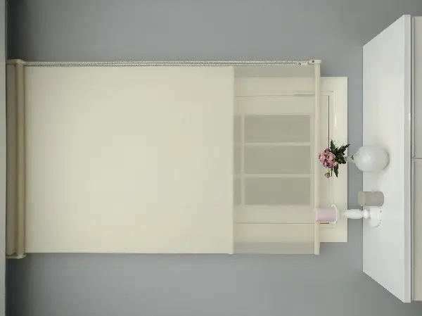 Çiftli Sistem Tül Stor- Bej