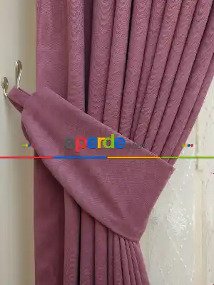 Gül Kurusu - Düz Fon Perde ( Dökümlü Fon Perde)- Gül Kurusu
