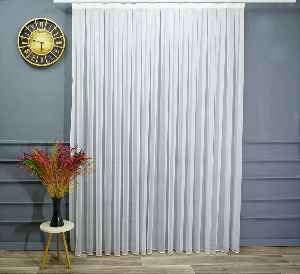 Ttm Zemin Düz Eteği Kurşunlu Tül Perde