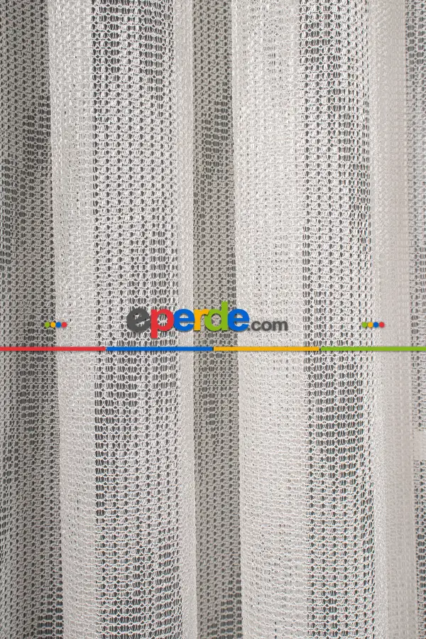 Vıolin Desenli Örme Tül Perde