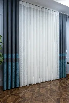 Lens Akıllı Dikey Tül Perde-15- Çok Renkli 2