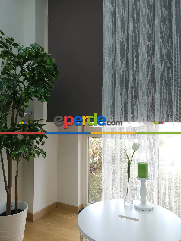 2021 Tül Perde- Ekru