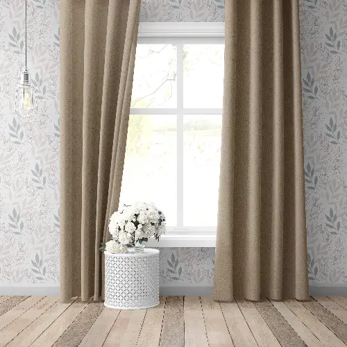 Blackout Karartma Tek Kanat Fon Perde Sütlü Kahve