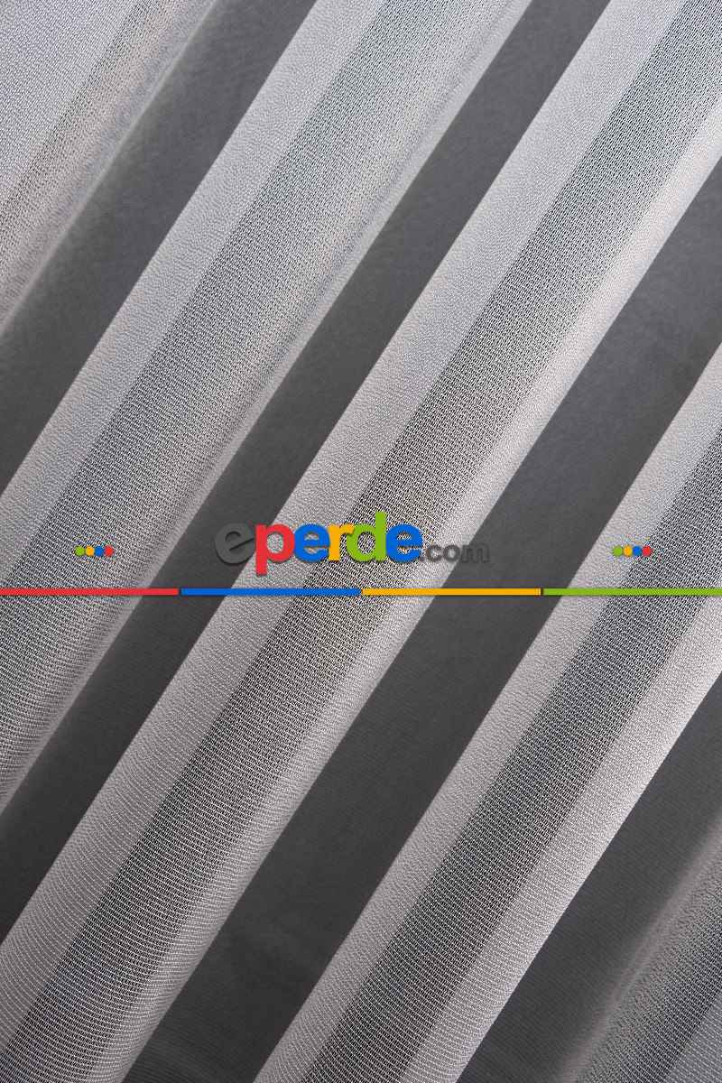 Mutfak - Gri Renk Monaliza Dökümlü Ütü İstemeyen Tül - İtinalı Dikiş Garantisi