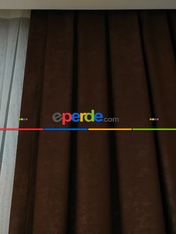 Soft Kahve Fon Perde (150)- Kahve