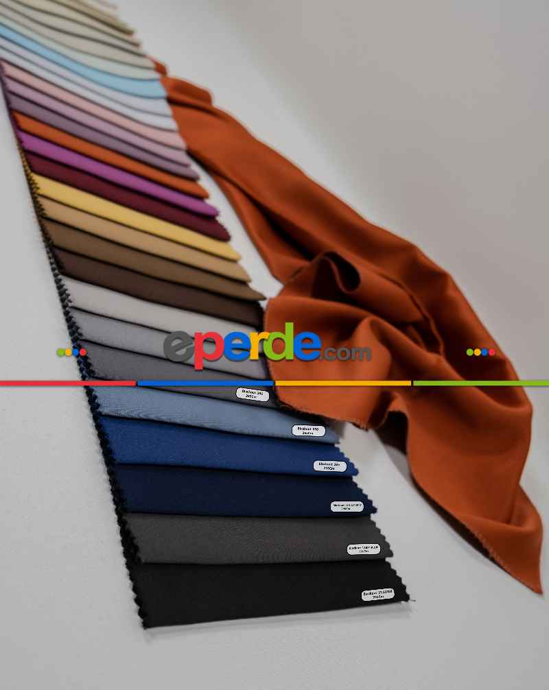 Salon Fon Perde - Blackout Düz Fon Perde Karartma Perde Güneşlik - Çok Renkli 1. Kalite