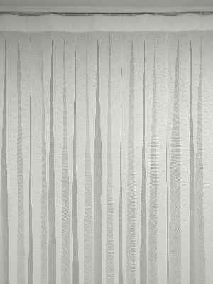 Modern Desenli Baskılı Tül Perde Şantuk Keten 2025 Vizyon Serisi- Kahve Açık-ekru-sütlü Kahve - Kurşunlu Tül