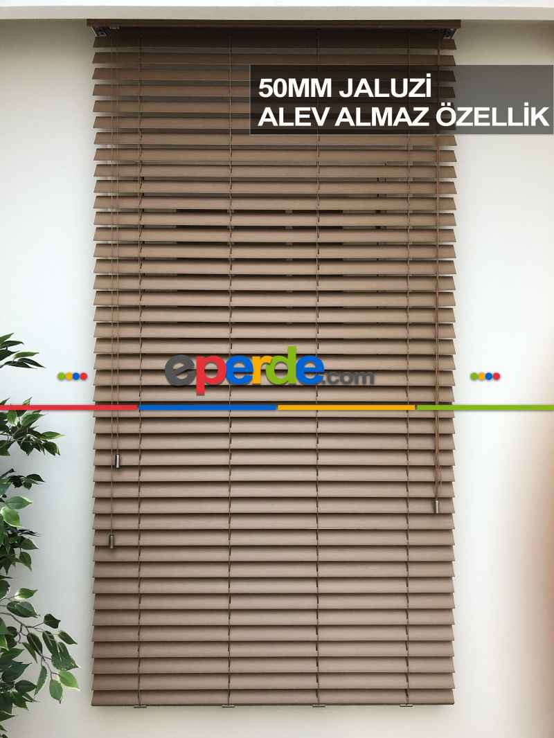 Mutfak Ahşap Jaluzi Perde- Ceviz