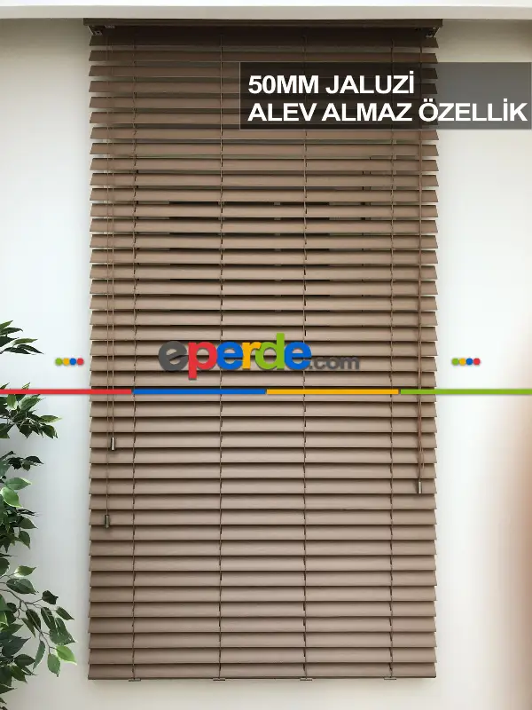 Mutfak Ahşap Jaluzi Perde- Ceviz