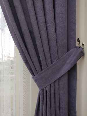 Mor Düz Fon Perde - Mor