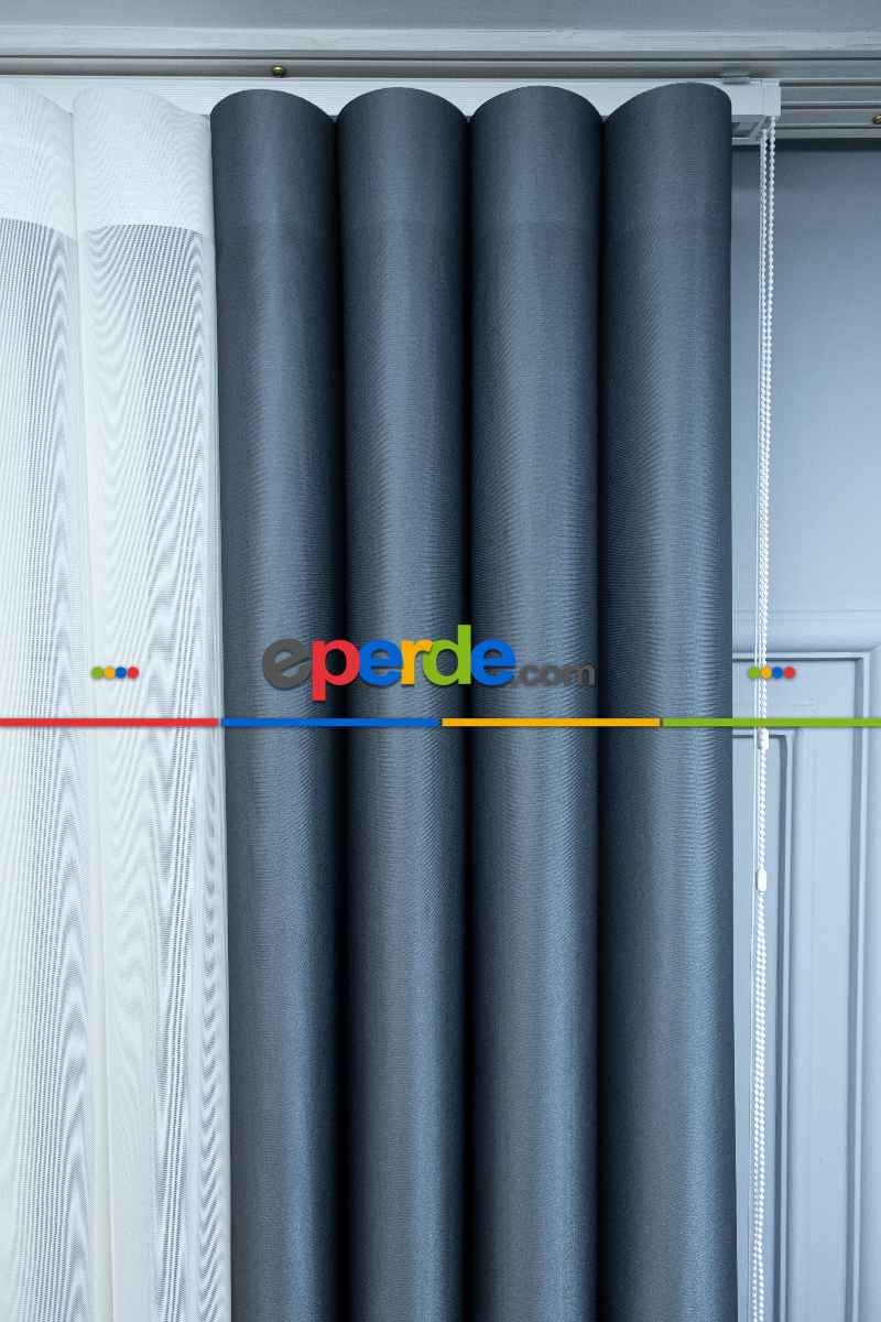 Lens Akıllı Dikey Tül Perde-13- Çok Renkli 2