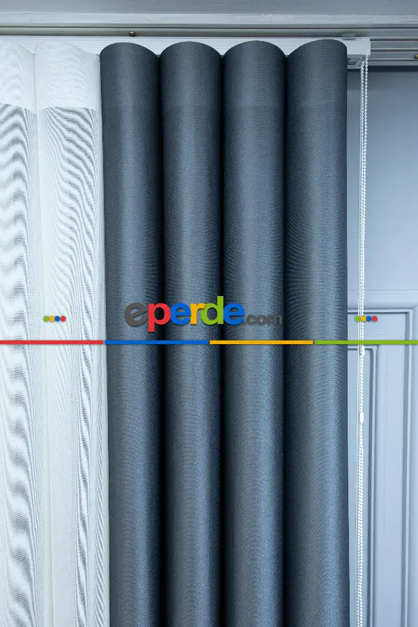 Lens Akıllı Dikey Tül Perde Bulut-13- Çok Renkli 2