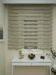 Oturma Odası - Zebra Perde -bambu Düz Zebra Perde- Açık Vizon